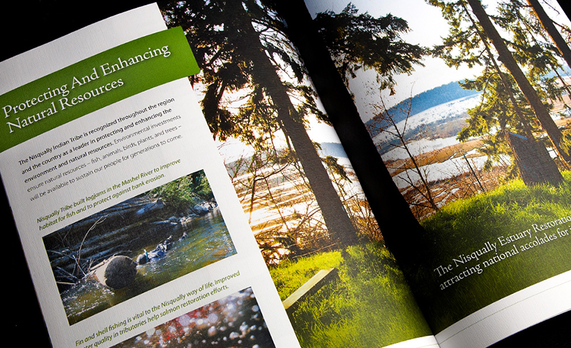 Nisqually Indian Tribe interior of brochure