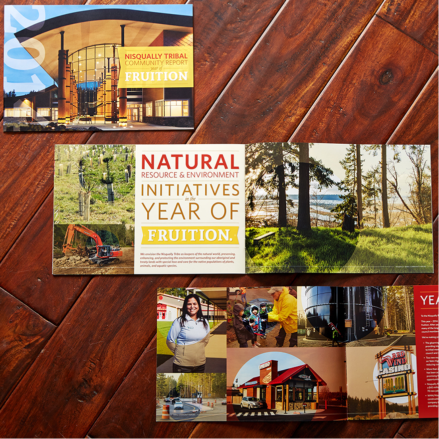 Nisqually Indian Tribe brochure layout