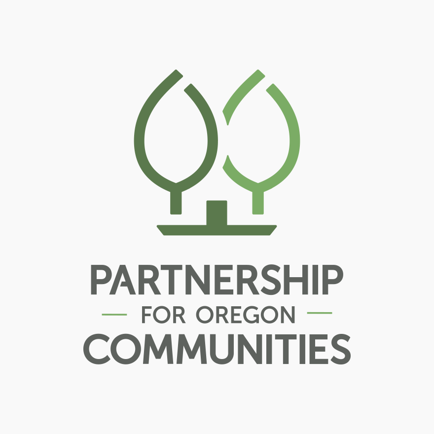 Partnership for Oregon Communities vector logo design