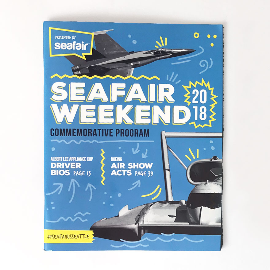Seafair Weekend Program Cover Design
