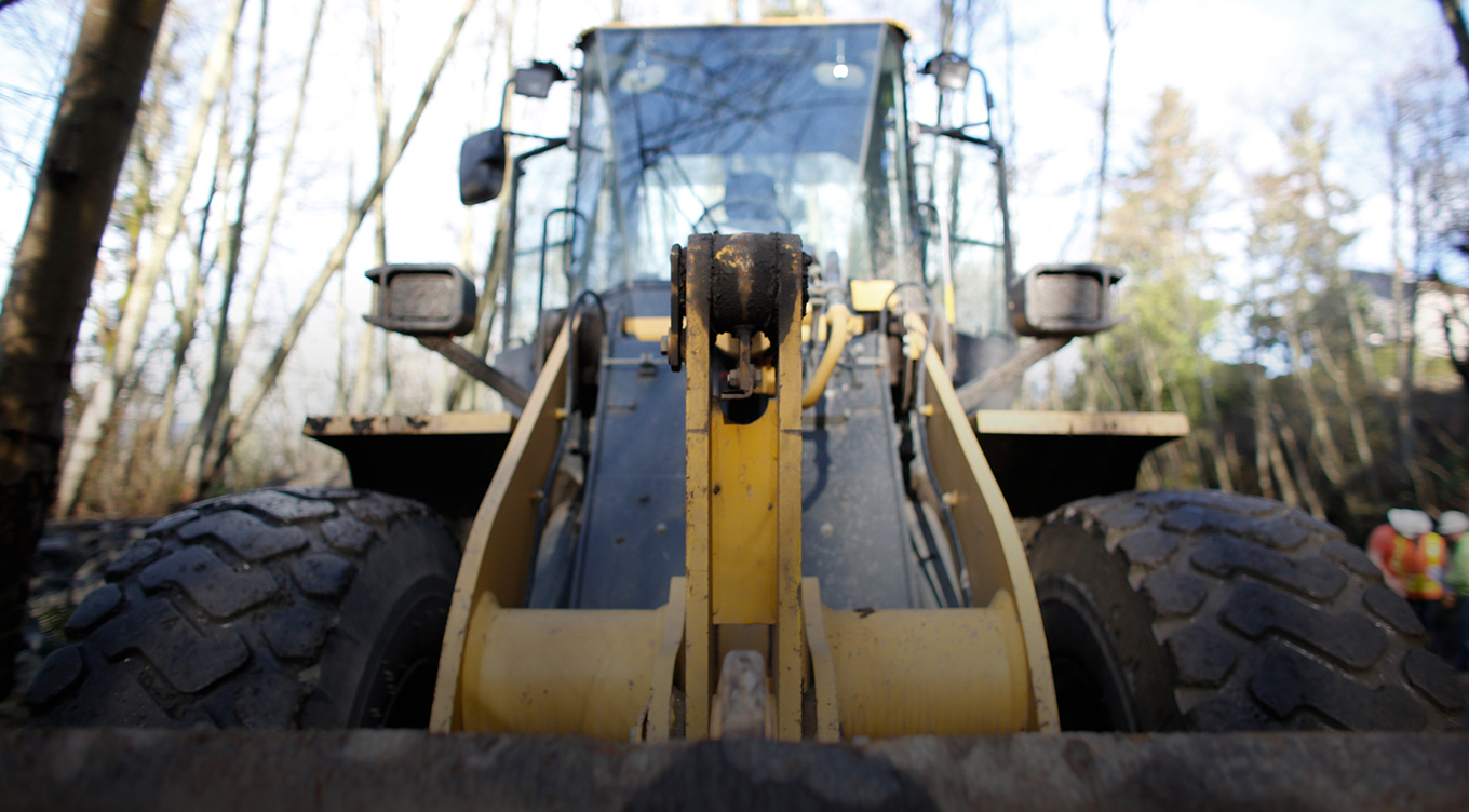 Front image of custom photoshoot of Trico bulldozer