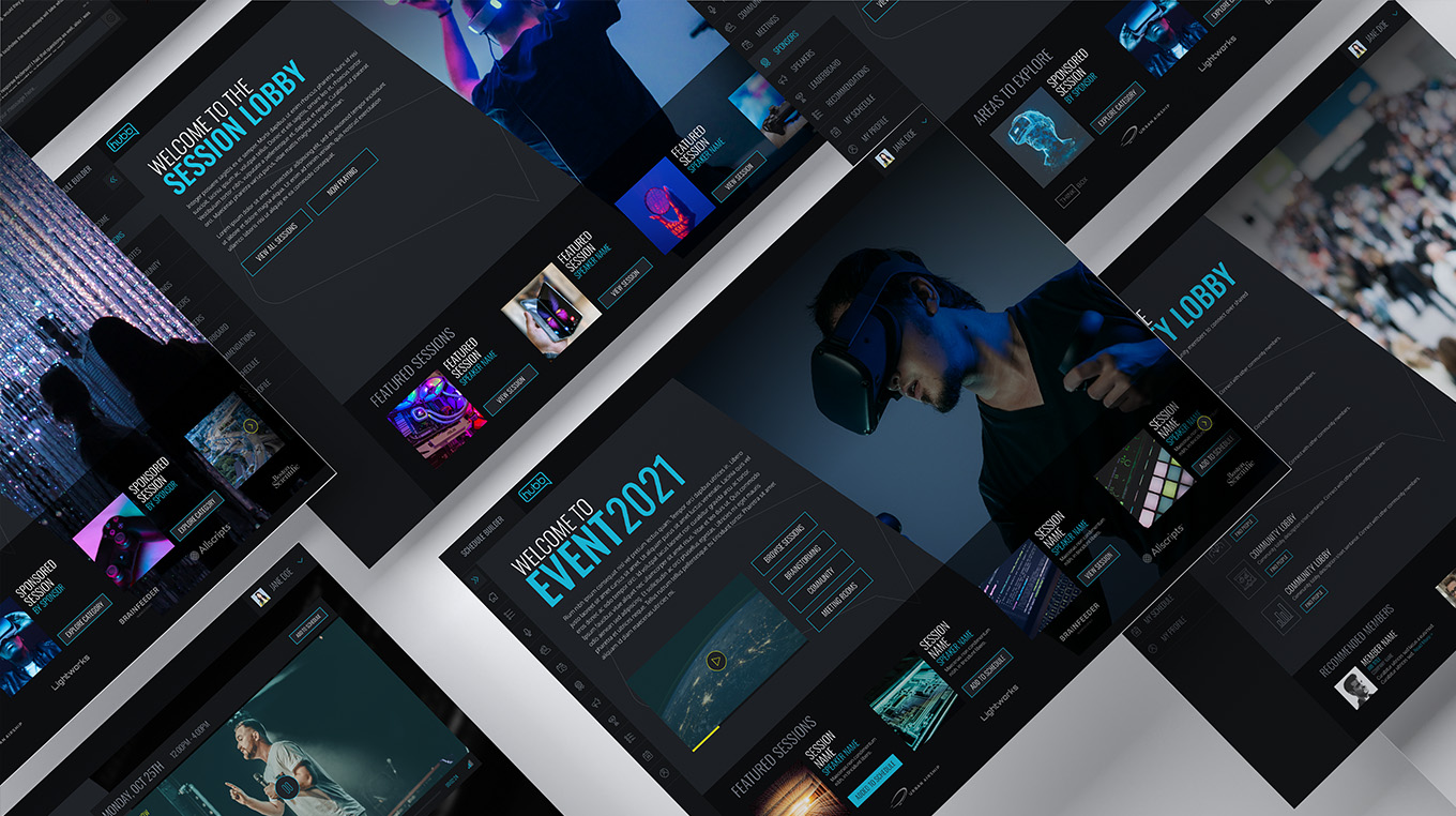 Hubb-Dark_full copy Image of technology custom event platform theme