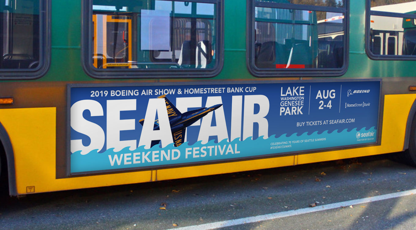 Seafair Weekend King County Bus Ad