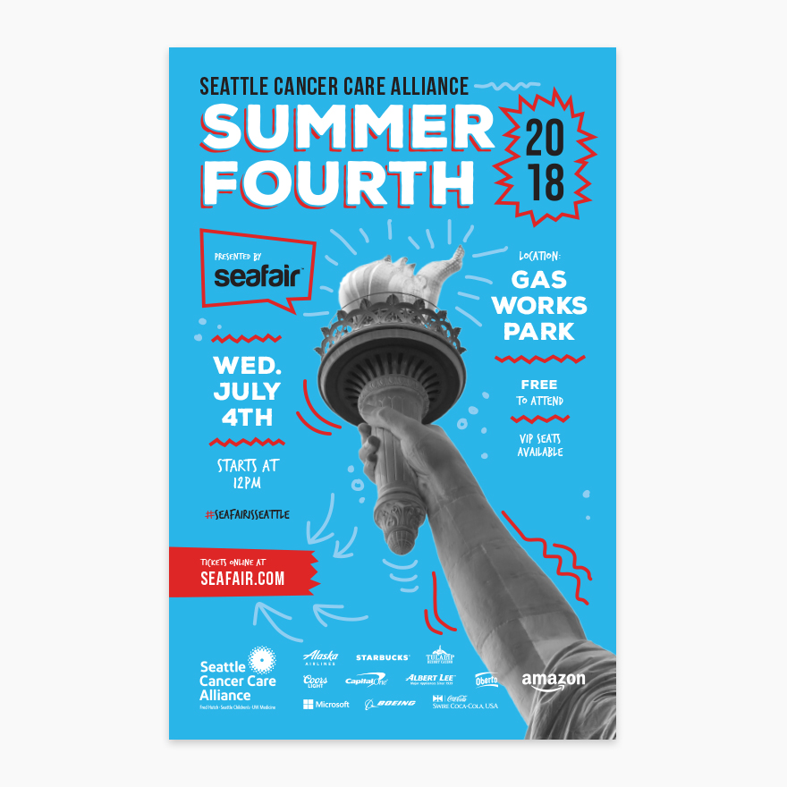 Seafair Summer Fourth Poster Design