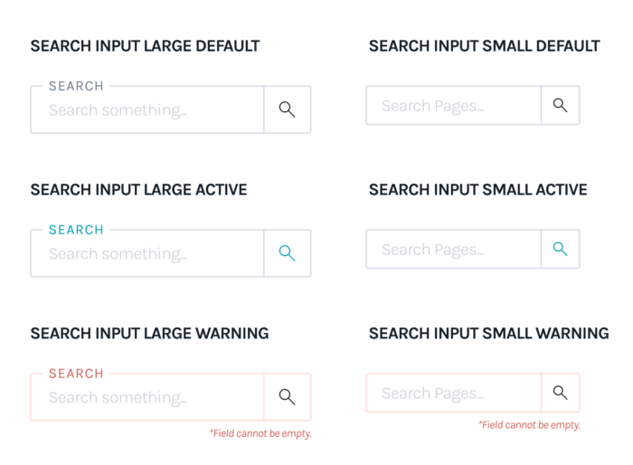 Hubb Design System Input Samples