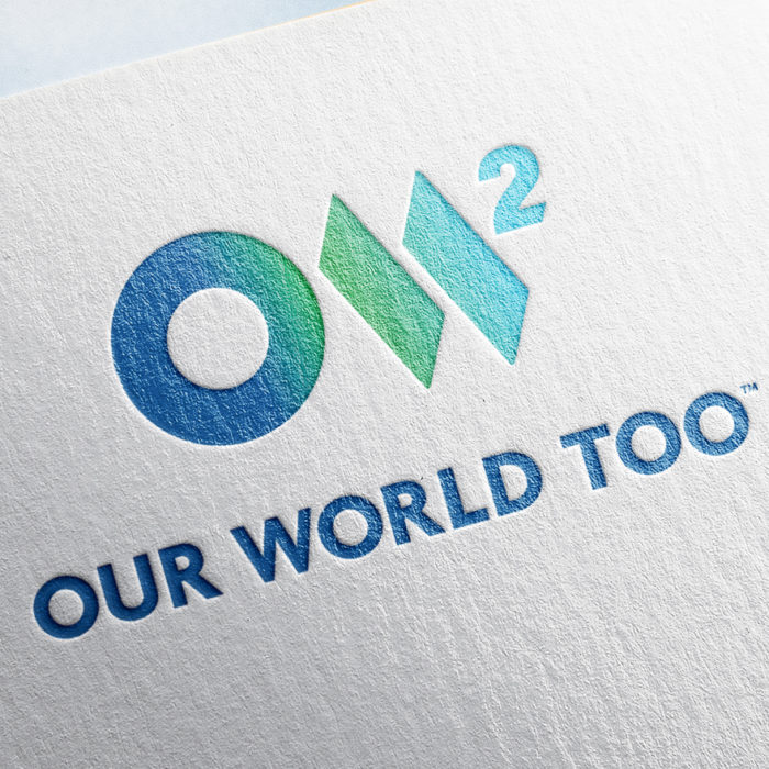 OW2 branding and logo design on business card