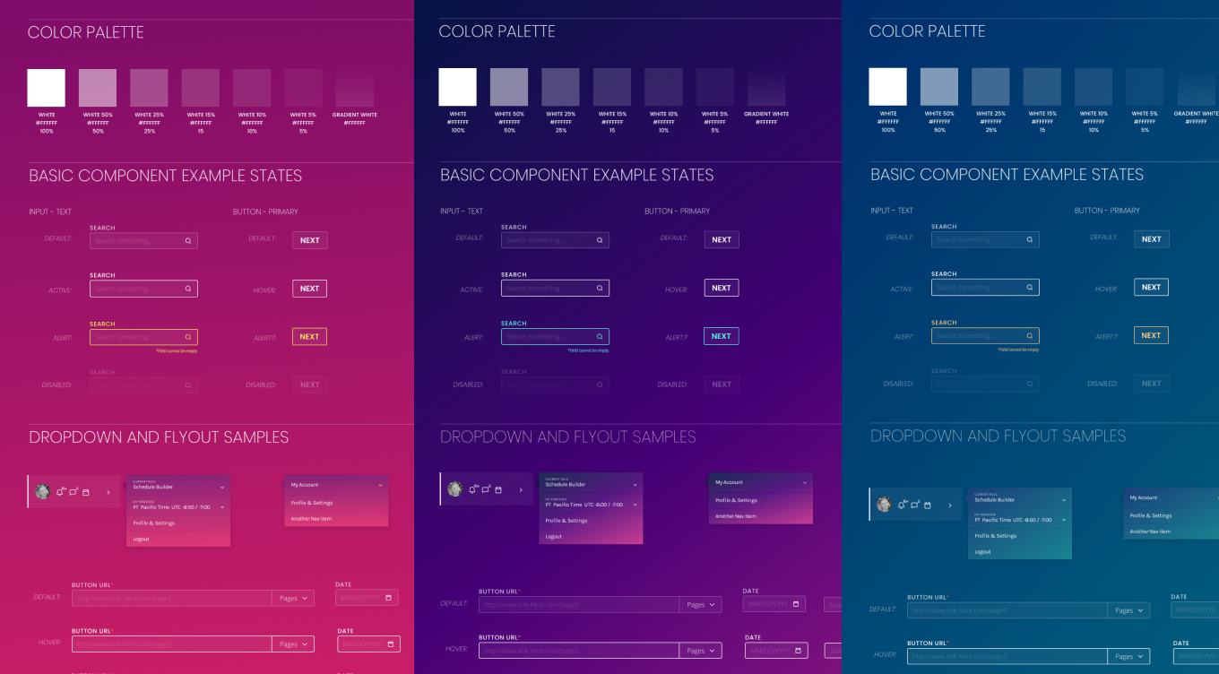 Hubb design system - theme system flexibility Image of Hubb design system - theme system flexibility