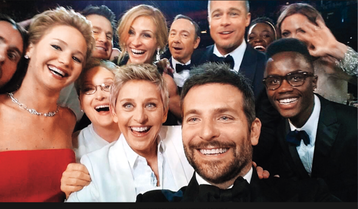 Oscar's selfie to use as a Zoom background