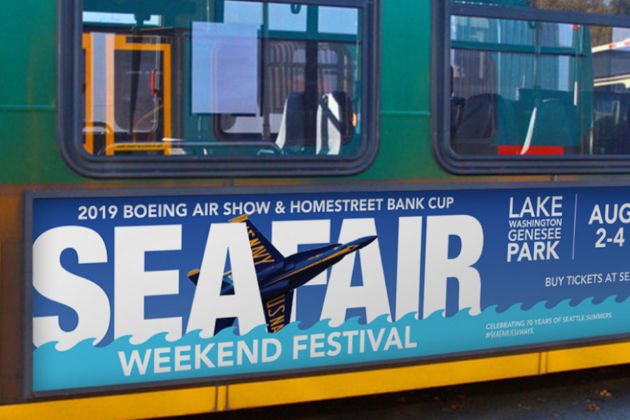 Seafair Weekend King County Bus Ad