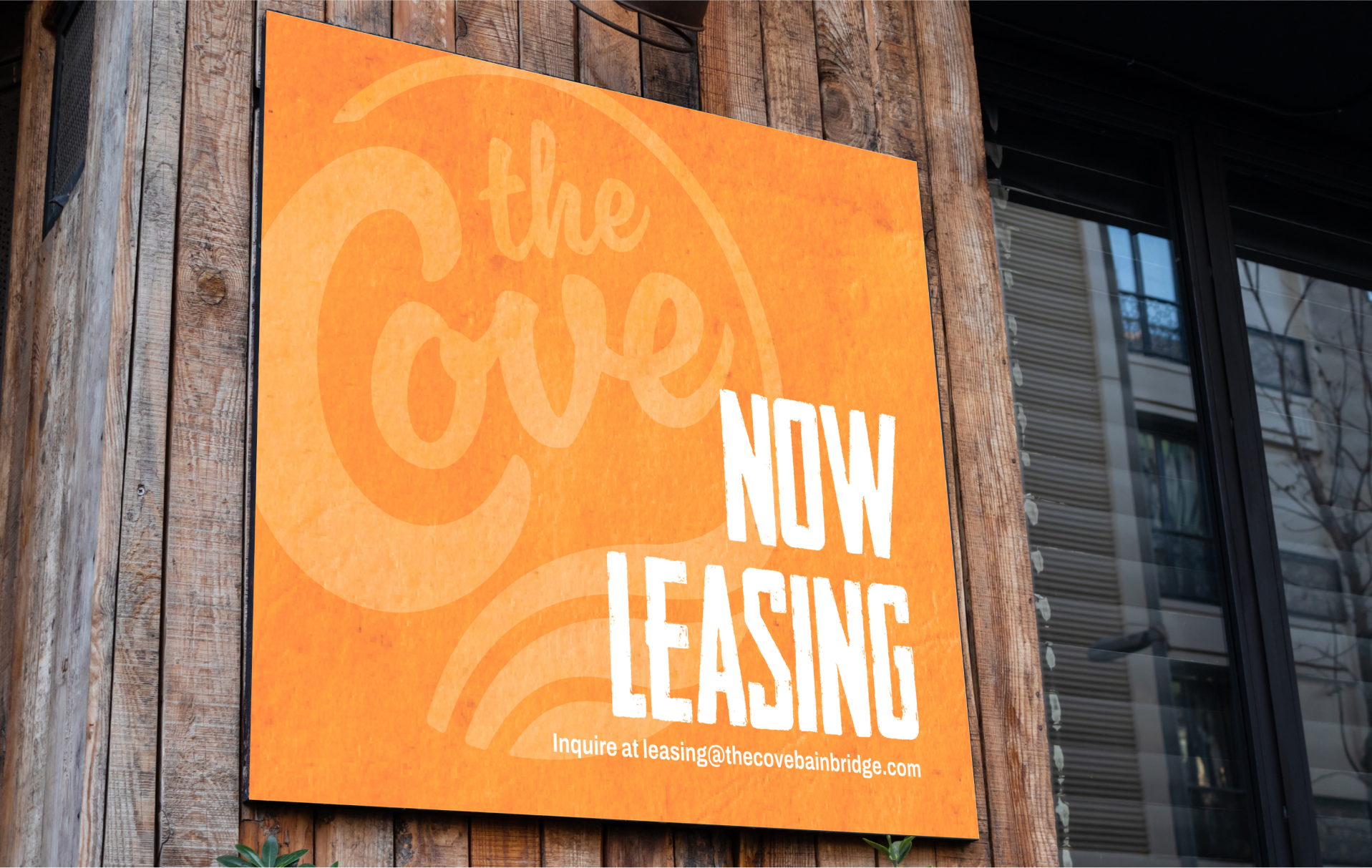 The Cove Leasing Sign