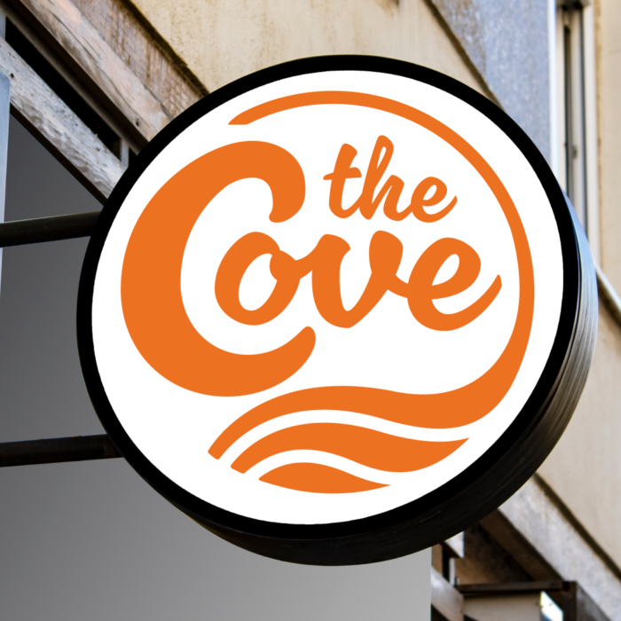 The cove logo sign