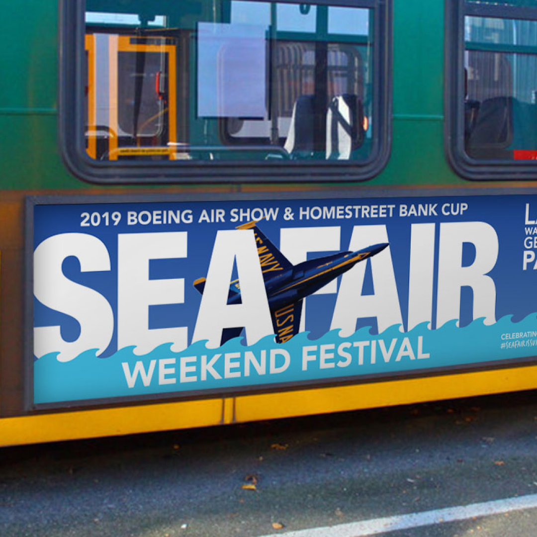 Seafair Weekend King County Bus Ad