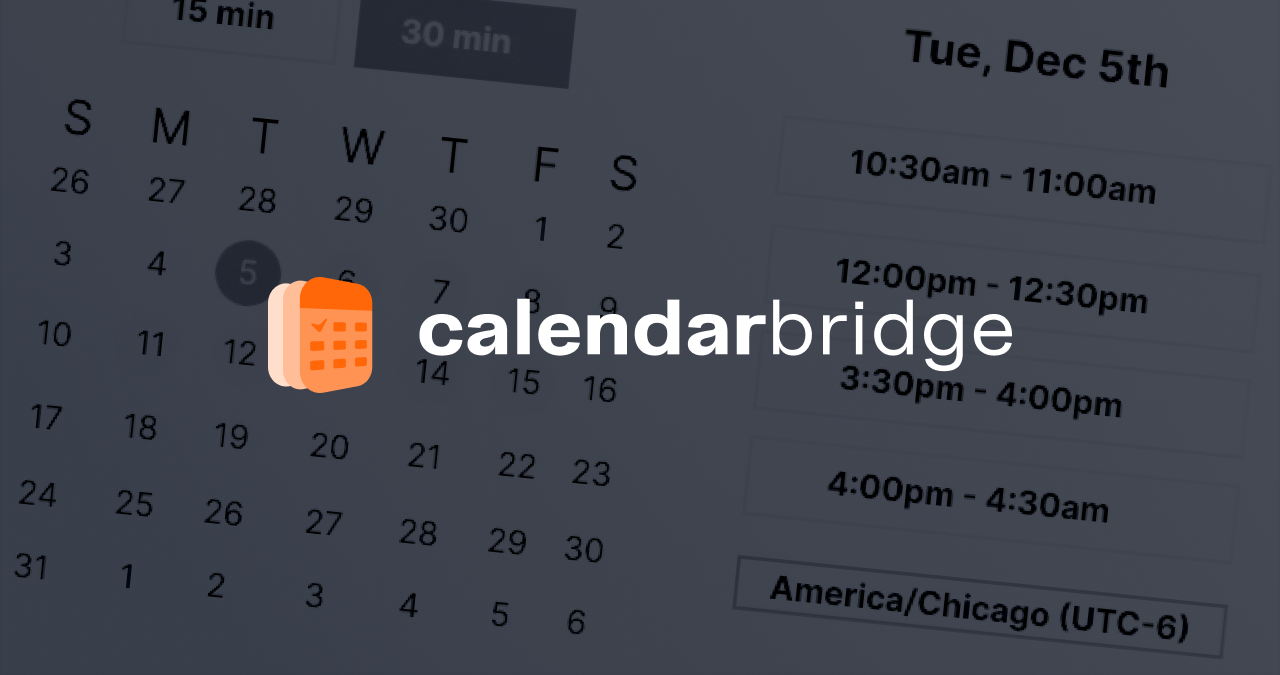 CalendarBridge for real-time synchronization across all your calendars.