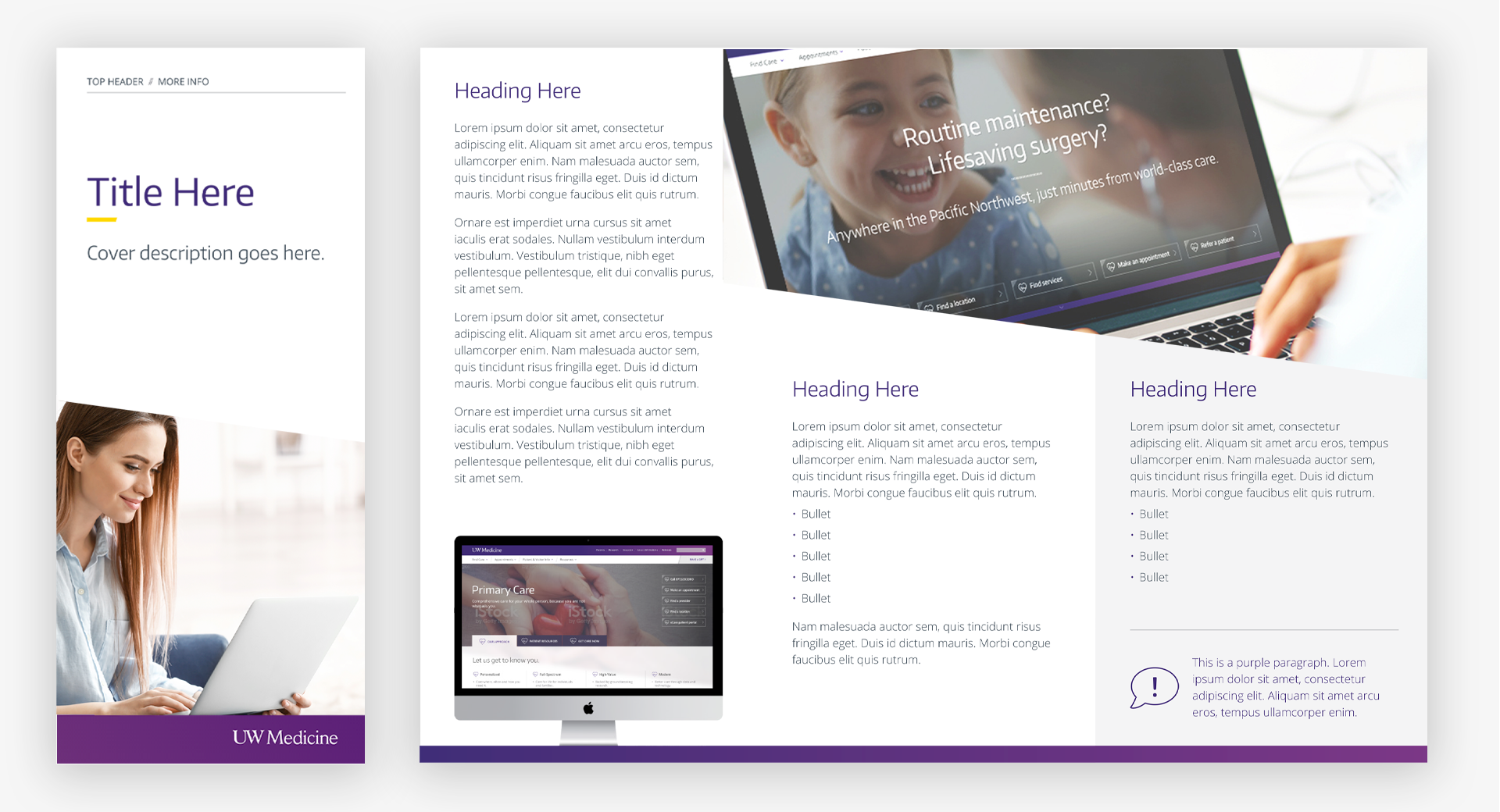 UW Med Brochure Template