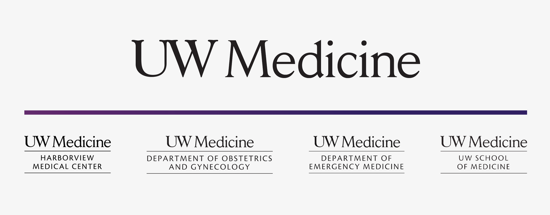 UW Med Logo Identity